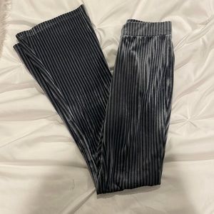 GREY VELVET PANTS